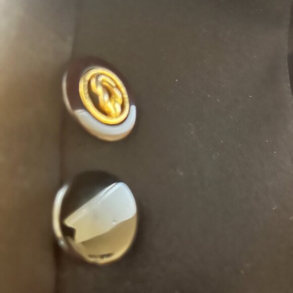 Vintage EATON RONTEX Womens 10 - 12 Black Pure Virgin Wool Midi DRESS COAT - Picture 12 of 14